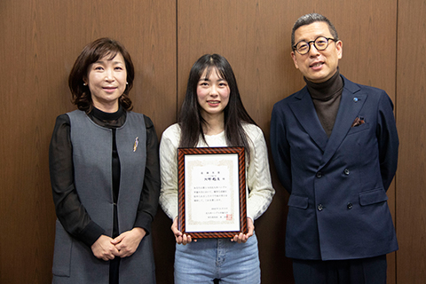 President, Korea, Dr. Kure, students