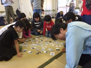 Adults and children enjoy the carta tournament