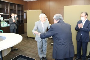 Professor Yukihiro Mori, who is awarded the title of Professor Emeritus