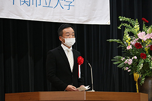 Mayor Maedashimo Seki congratulatory address